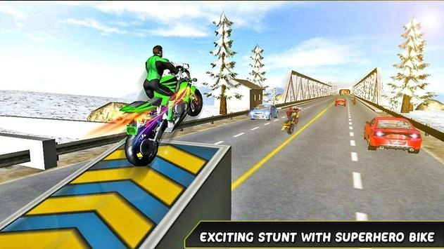 超级3D公路自行车特技(Super 3D Highway Bike Stunt)1