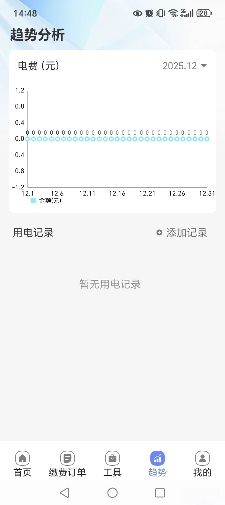 水电费计算通