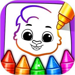 儿童画画涂色游戏