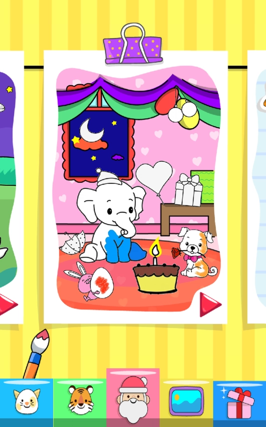 儿童画画涂色游戏