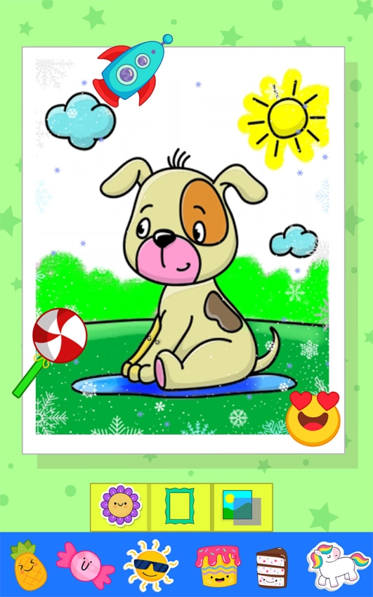 儿童画画涂色游戏