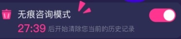秘密花园无痕咨询模式界面