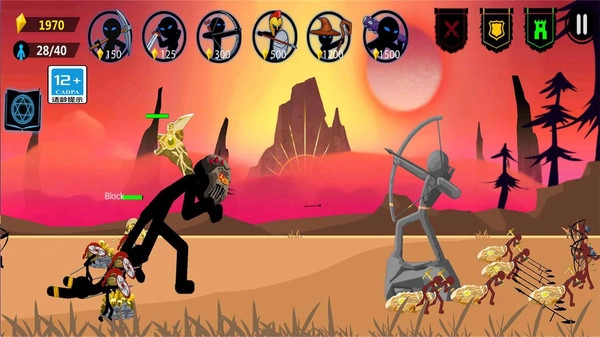 火柴人战争999999钻999999金币手游版图1