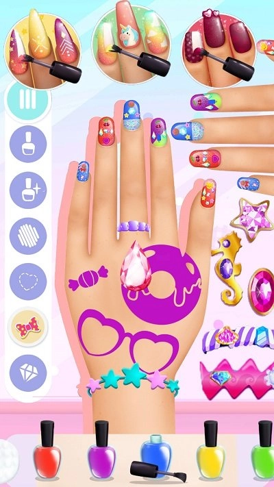 冰雪公主做美甲游戏图3