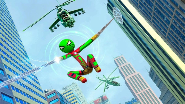 真实火柴人绳索英雄图2