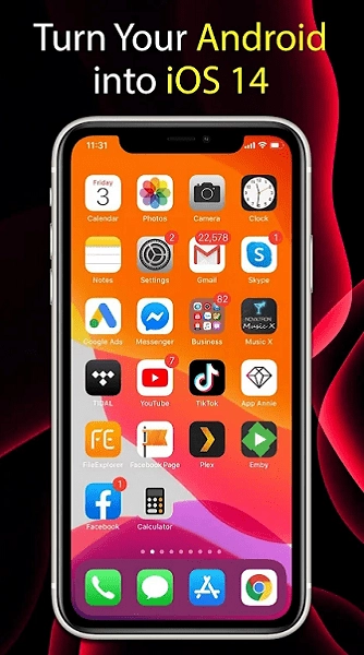 高仿iOS14系统小部件(iOSLauncher)手机正版图2