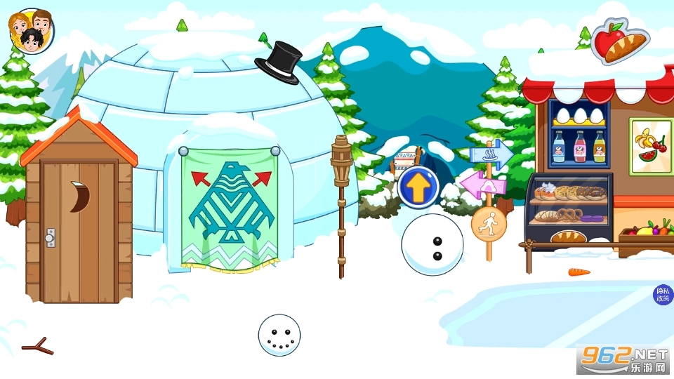 托卡迷你城市滑雪人游戏