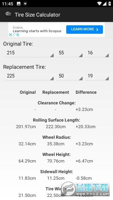 轮胎计算器免费原版图3