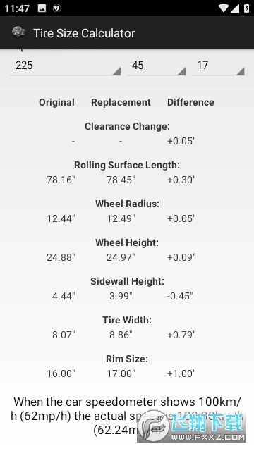 轮胎计算器免费原版图2