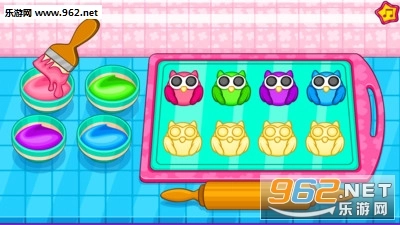 给孩子们做猫头鹰饼干游戏