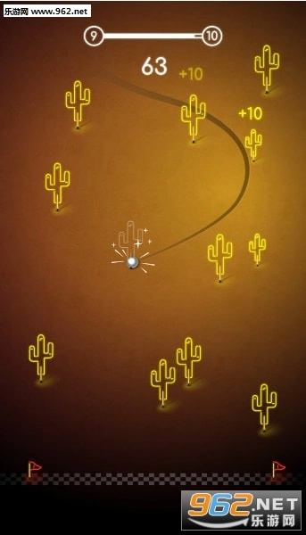 霓虹灯坡道障碍赛