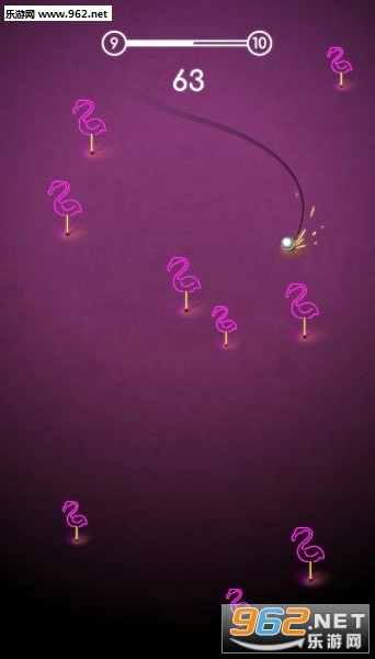 霓虹灯坡道障碍赛