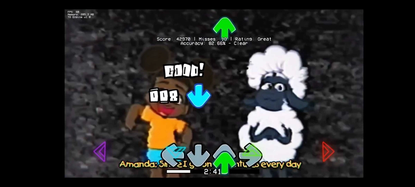 fnf爱冒险的阿曼达手机版图1