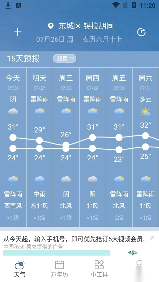 中华天气预报