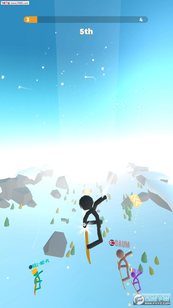 火柴人雪地赛汉化版