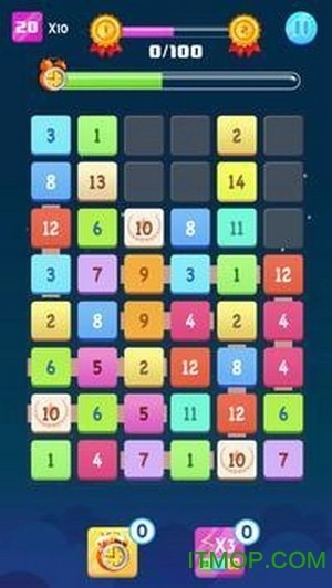 数字块合并难题游戏