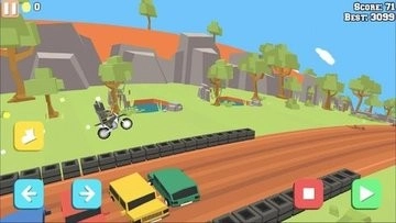 火柴人机车探险游戏图2