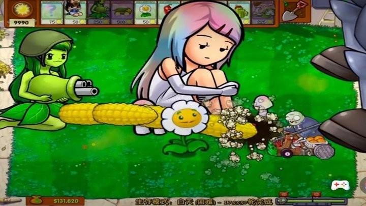 植物大战怪兽全明星娘化版图3