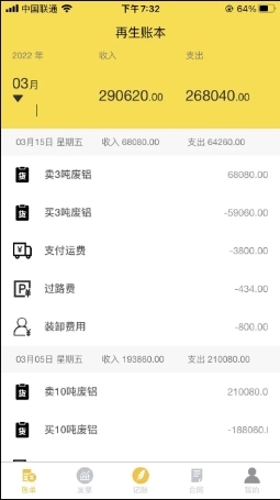 再生账本